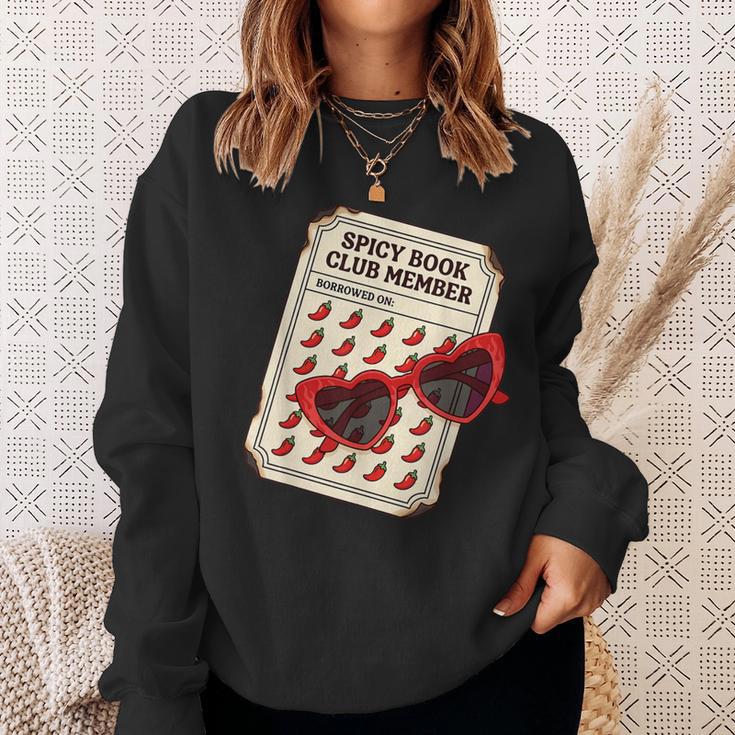 Spicy Book Club Member Romance Fantasy Reader Bookish Sweatshirt Gifts for Her