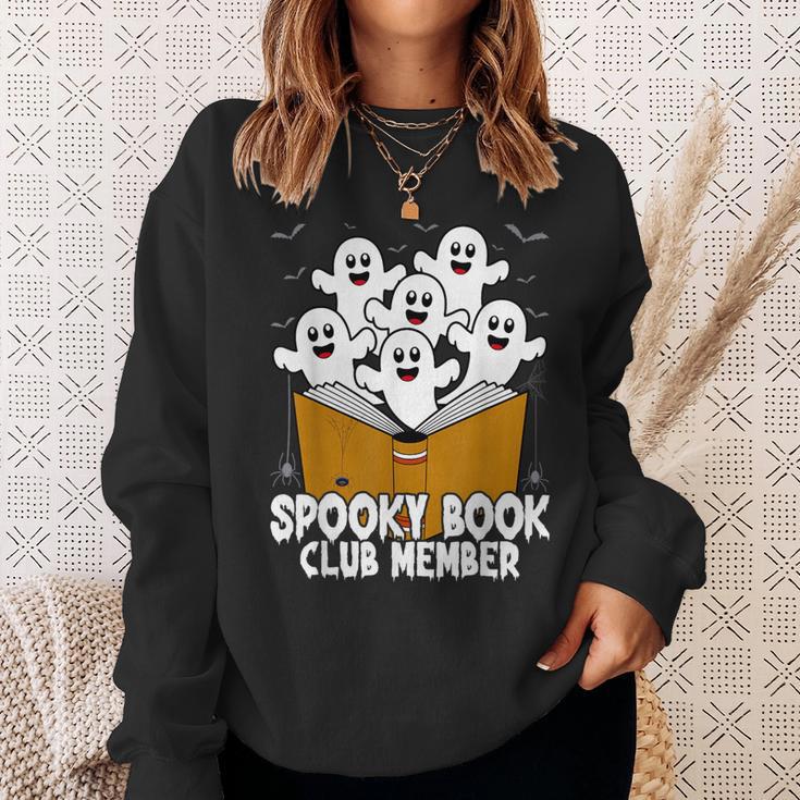 Spooky Book Club Member Halloween Bookish Ghost Lover Sweatshirt Gifts for Her