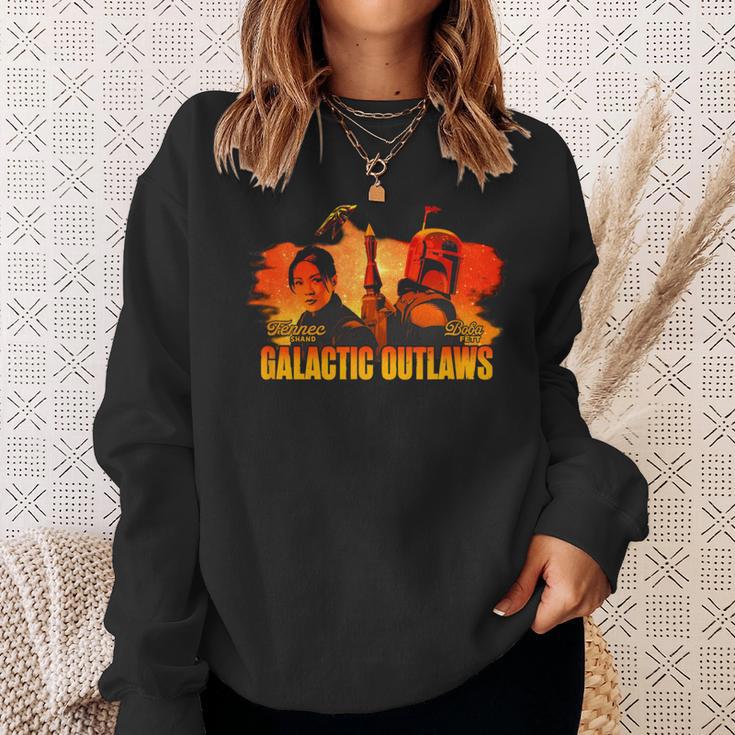 Star Wars The Book Of Boba Fett Galactic Sunset Poster Sweatshirt Gifts for Her