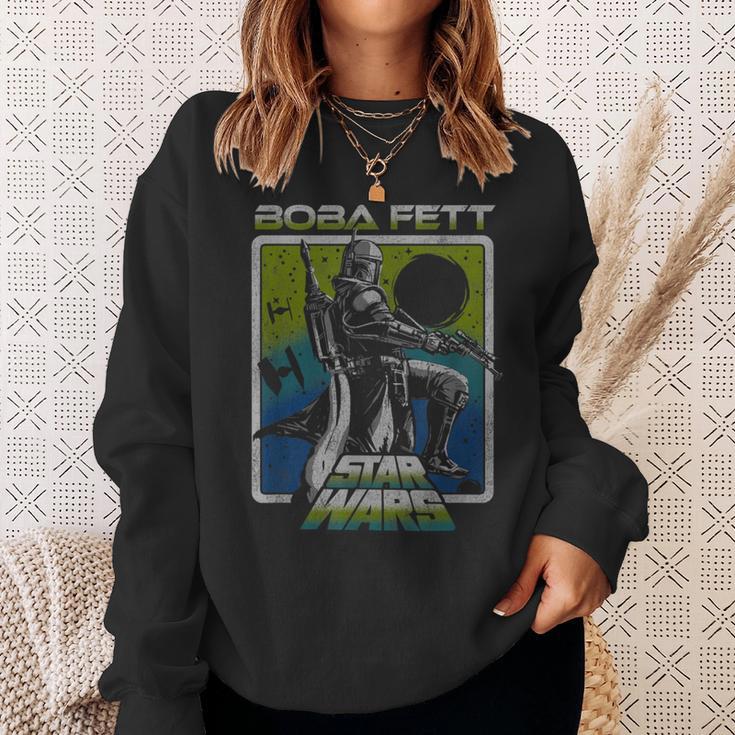 Star Wars The Book Of Boba Fett Galaxy Gradient Portrait Sweatshirt Gifts for Her