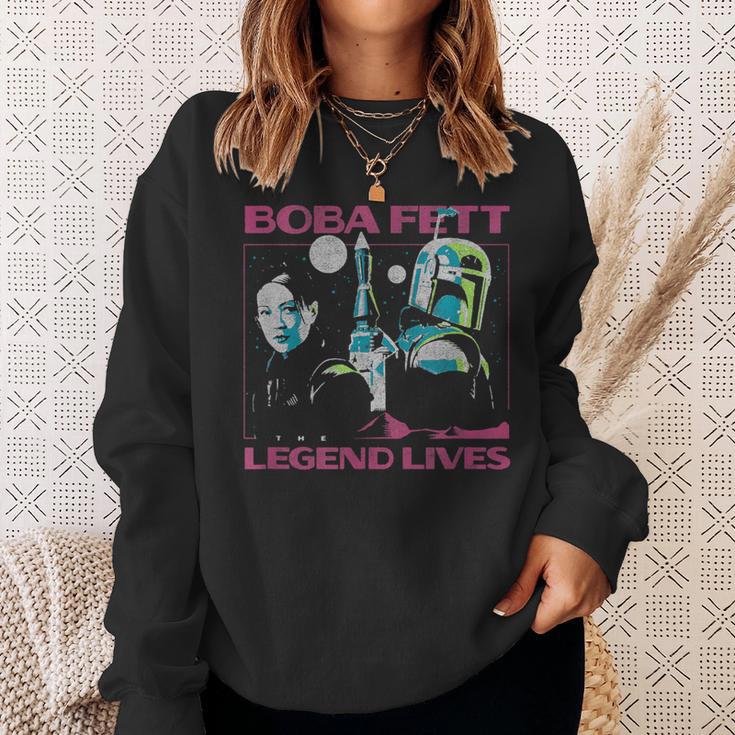 Star Wars The Book Of Boba Fett The Legend Lives Retro Sweatshirt Gifts for Her