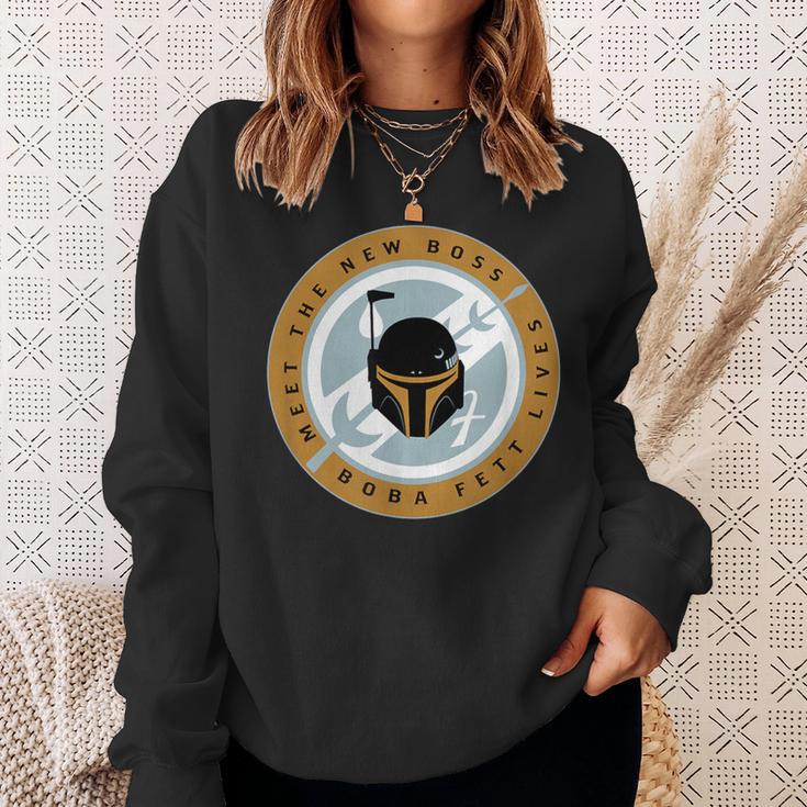Star Wars The Book Of Boba Fett Meet The New Boss Logo Sweatshirt Gifts for Her