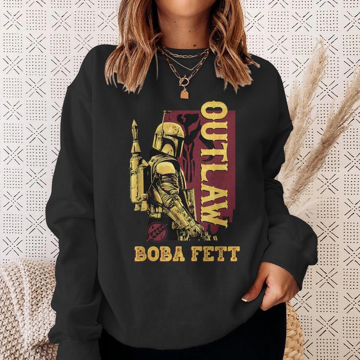 Star Wars The Book Of Boba Fett Outlaw Color Pop Sweatshirt Gifts for Her