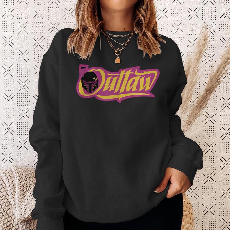 Star Wars The Book Of Boba Fett Outlaw Logo Sweatshirt Gifts for Her Star Wars The Book Of Boba Fett Outlaw Logo Sweatshirt Gifts for Her