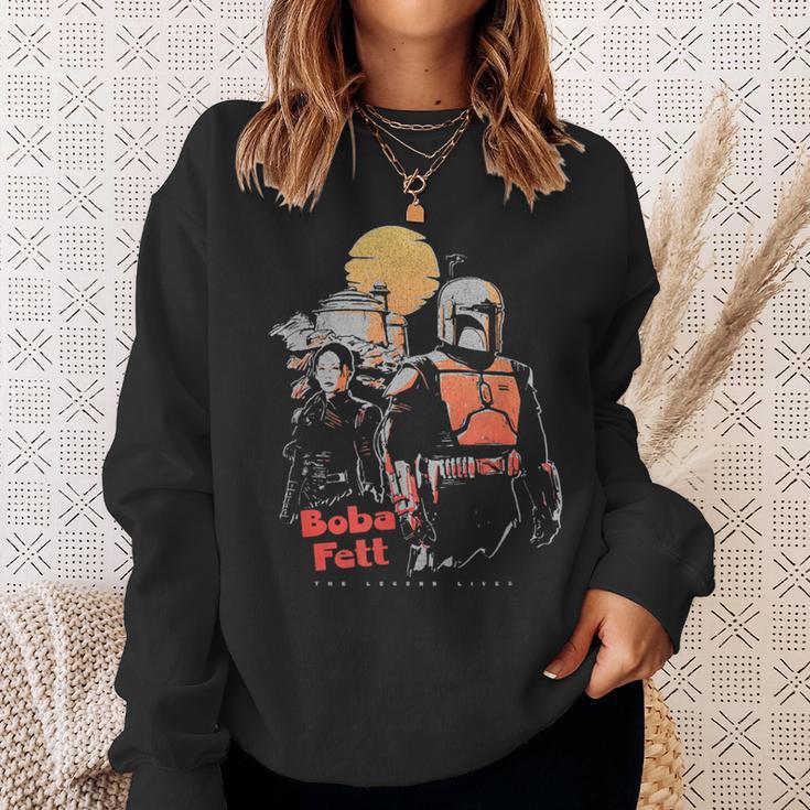 Star Wars The Book Of Boba Fett Retro Color Pop Poster Sweatshirt Gifts for Her