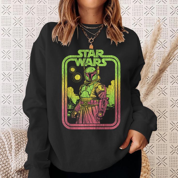Star Wars The Book Of Boba Fett Retro Poster Sweatshirt Gifts for Her Star Wars The Book Of Boba Fett Retro Poster Sweatshirt Gifts for Her