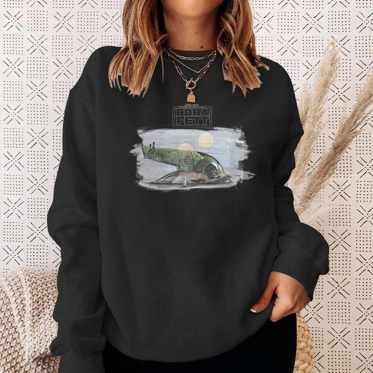 Star Wars The Book Of Boba Fett Slave 1 Portrait Sweatshirt Gifts for Her Star Wars The Book Of Boba Fett Slave 1 Portrait Sweatshirt Gifts for Her