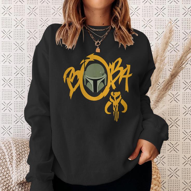 Star Wars The Book Of Boba Fett Street Art Sweatshirt Gifts for Her Star Wars The Book Of Boba Fett Street Art Sweatshirt Gifts for Her