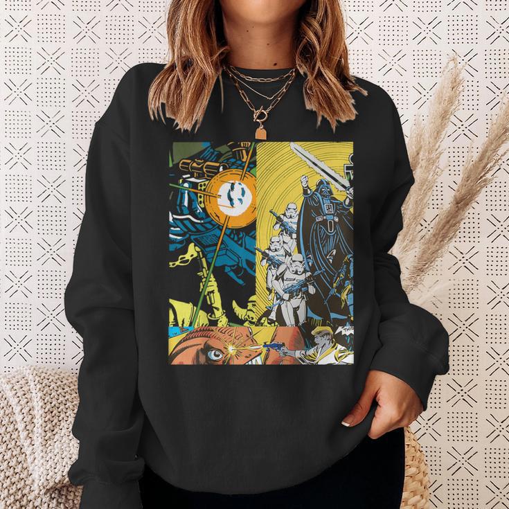 Star Wars Comic Books Battles Darth Vader And Stormtroopers Sweatshirt Gifts for Her