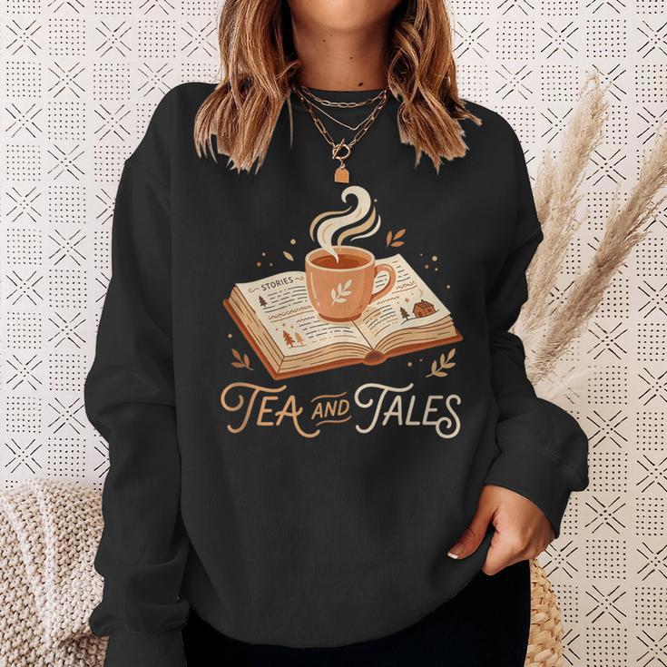 Stories Tea And Tales Still Read Childrens Books Reader Sweatshirt Gifts for Her Stories Tea And Tales Still Read Childrens Books Reader Sweatshirt Gifts for Her