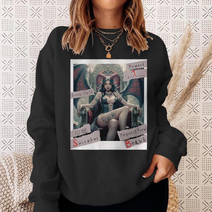 Succubus 2 Yumema Kanji Guild Request Book Another World Fictional Women's Sweatshirt Gifts for Her Succubus 2 Yumema Kanji Guild Request Book Another World Fictional Women's Sweatshirt Gifts for Her