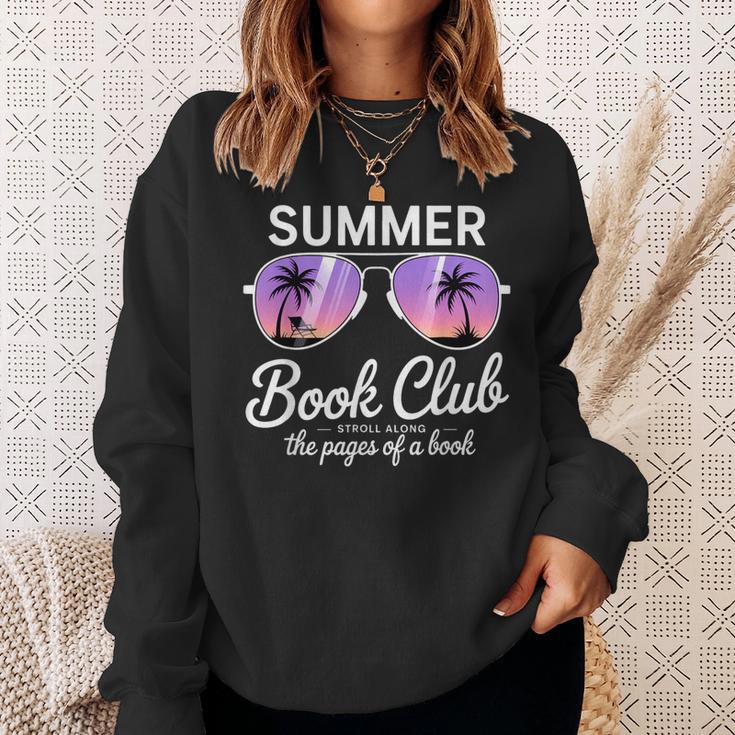 Summer Retro Book Club Beach Vacation Sweatshirt Gifts for Her