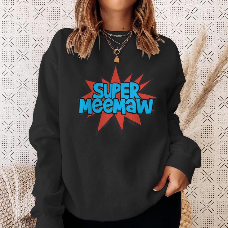 Super Grandmother Comic Book Hero Tshirt Super MeeMaw Sweatshirt Gifts for Her