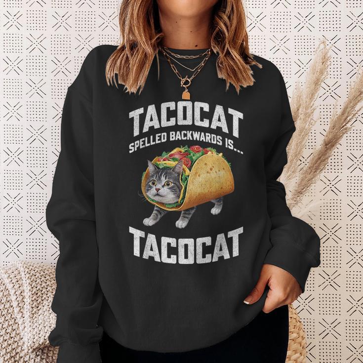 Tacocatpelled Backward Is Tacocat シャツ タコキャット好き スウェットシャツ 彼女への贈り物