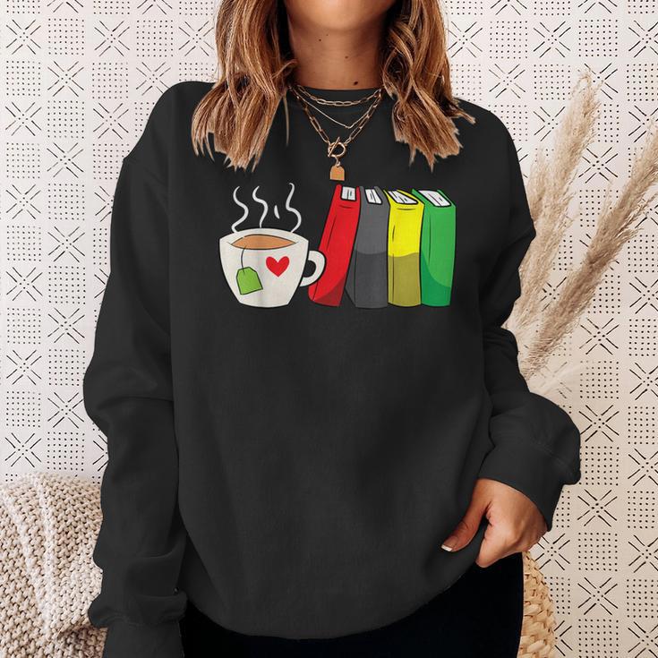 Tea And Bookworm Love Books And Tea Sweatshirt Gifts for Her
