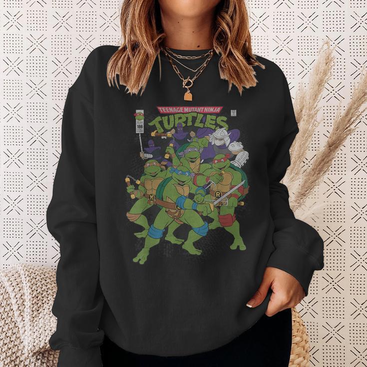 TMNT Comic Book Cover Group Shot Sweatshirt Gifts for Her TMNT Comic Book Cover Group Shot Sweatshirt Gifts for Her