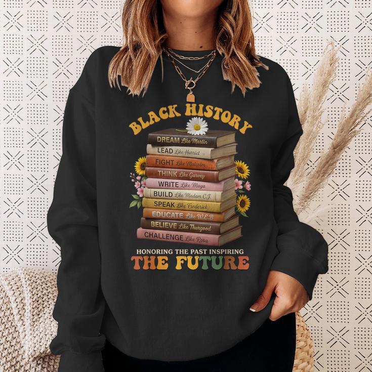 History Month Black Books African American Teachers Sweatshirt Gifts for Her