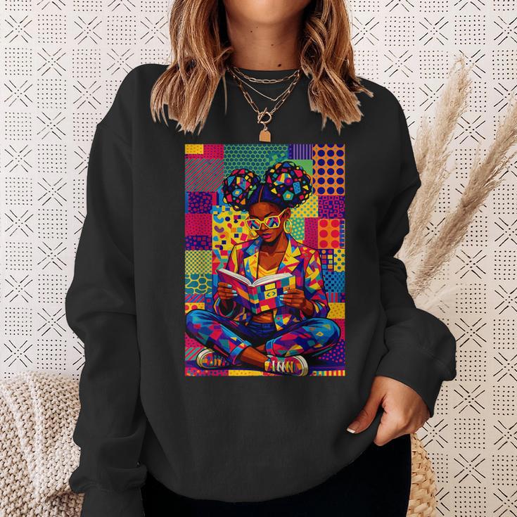History Month Educated Black Women Girls Reading Book Sweatshirt Gifts for Her History Month Educated Black Women Girls Reading Book Sweatshirt Gifts for Her