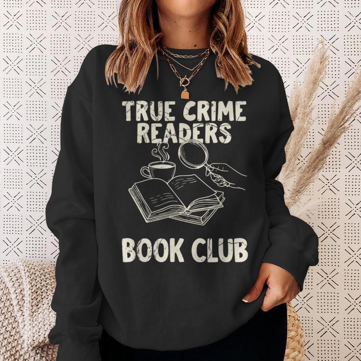 True Crime Readers Book Club Coffee Lovers Sweatshirt Gifts for Her True Crime Readers Book Club Coffee Lovers Sweatshirt Gifts for Her