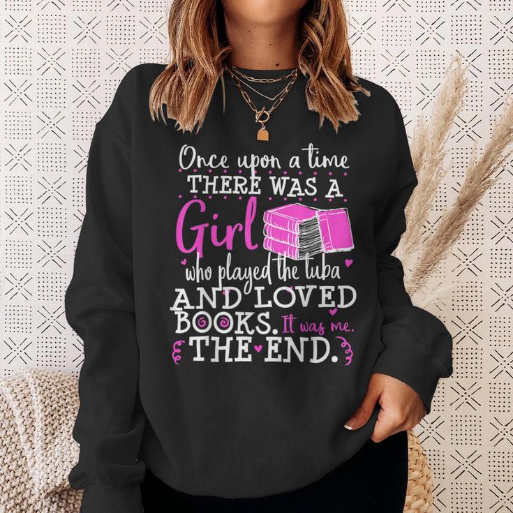 Tuba Player Book Lover Nerd Marching Band Reader Geek Sweatshirt Gifts for Her