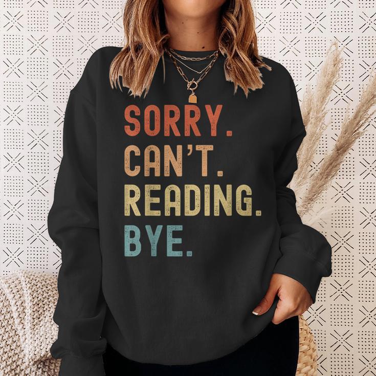 Tut Mir Sorry Ich Kann Nicht Lesen Bye Book Lover Sweatshirt Gifts for Her
