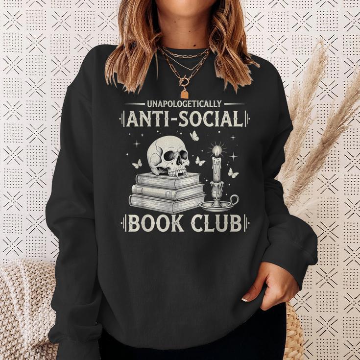 Unapologetically Anti-Social Book Club Introvert Reader Sweatshirt Gifts for Her