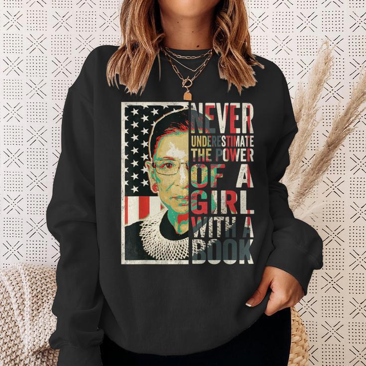 Never Underestimate The Power Of A Girl With A Book T-Shirt Sweatshirt Gifts for Her