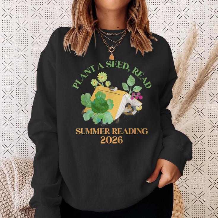 Unearth a Story Summer Reading 2026 Dinosaur Book Kids Sweatshirt Gifts for Her
