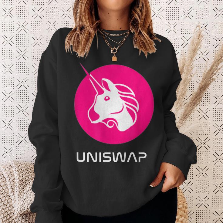Uniswap Dex、Crypto Defi、分散型アプリケーション交換 スウェットシャツ 彼女への贈り物