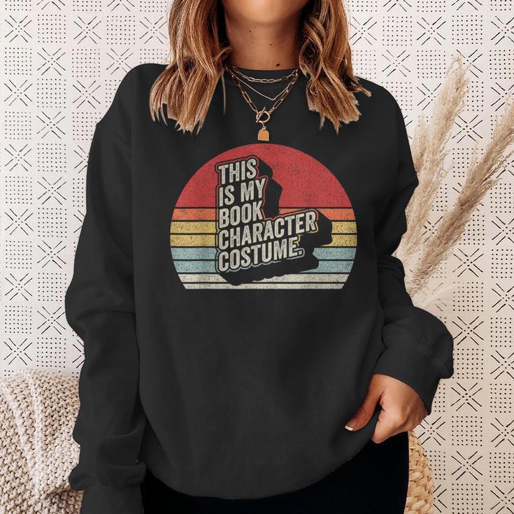 Vintage This Is My Book Character Costume Halloween Sweatshirt Gifts for Her