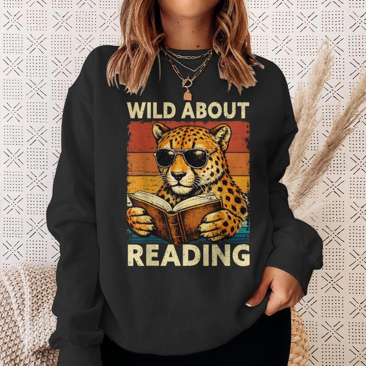Vintage Cheetah Reading Book Wild About Reading Shirts Boys Sweatshirt Gifts for Her Vintage Cheetah Reading Book Wild About Reading Shirts Boys Sweatshirt Gifts for Her
