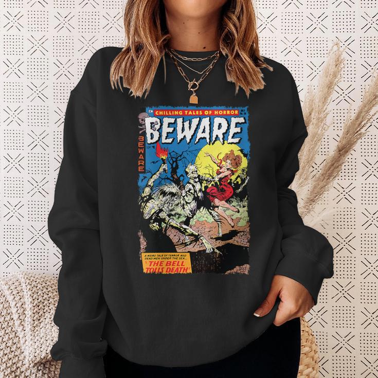 Vintage Horror Comic Book Cover Beware 10 Sweatshirt Gifts for Her