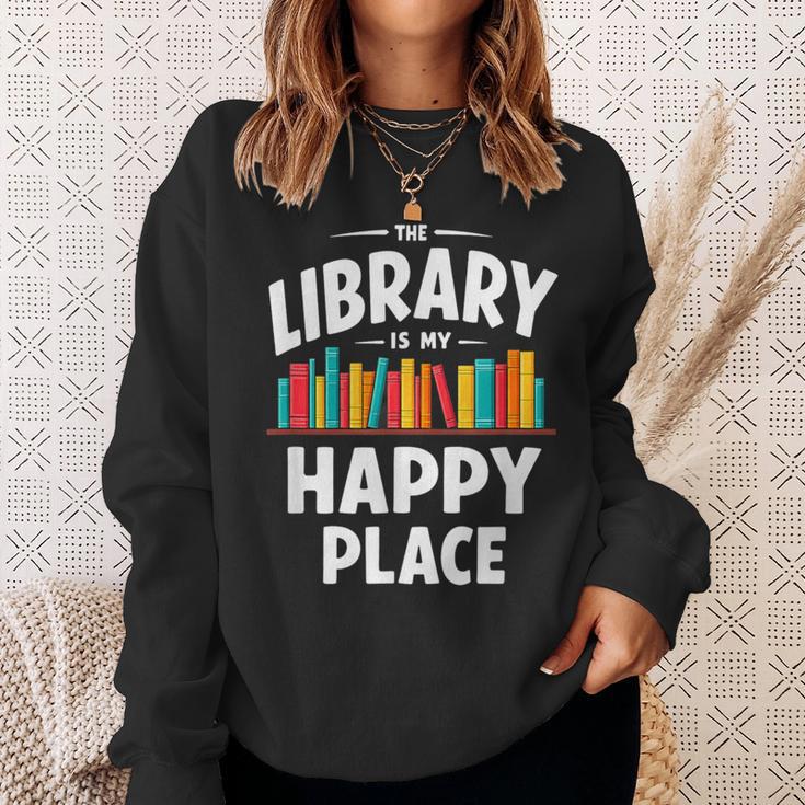Vintage The Library Librarian Book Reading Sweatshirt Gifts for Her