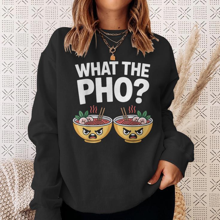 What The Pho 一緒にフォーを食べよう ベトナム旅行 ヌードルスープ フォーラバーズ スウェットシャツ 彼女への贈り物