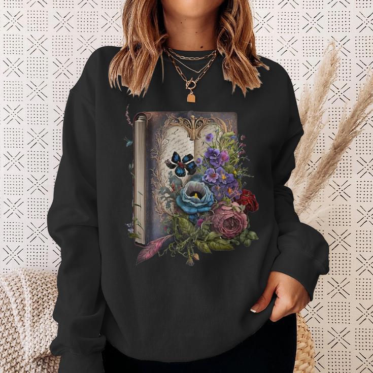 Wildflower Summer Floral Book Horror Gothic Graphic Sweatshirt Gifts for Her Wildflower Summer Floral Book Horror Gothic Graphic Sweatshirt Gifts for Her