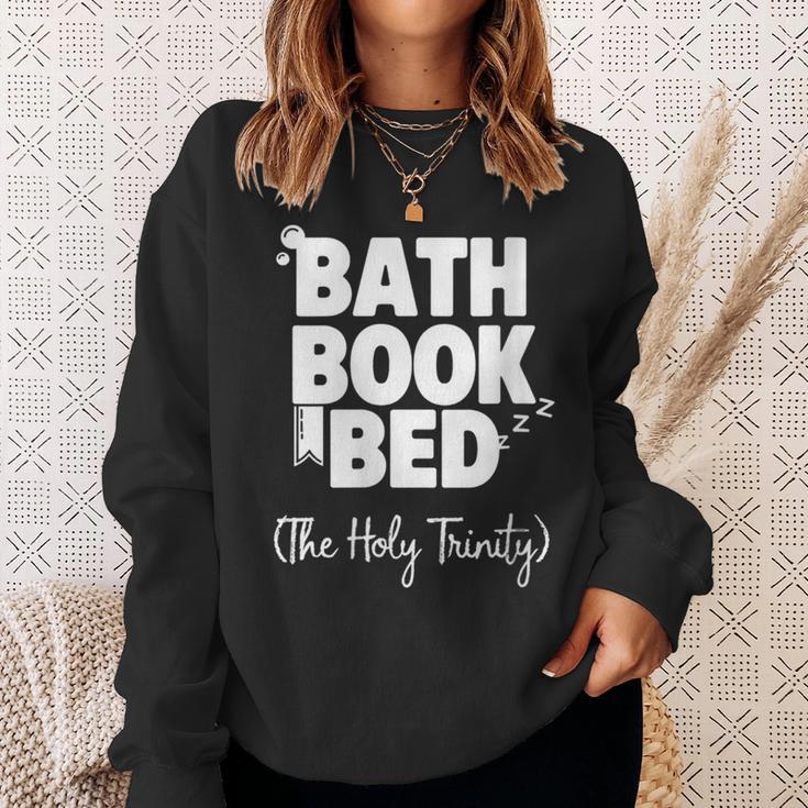 Women's Bath Book Bed Book Lover Self-Care For Women Sweatshirt Gifts for Her