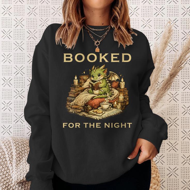 Women's Booked For The Night Dragon Book Reader Sweatshirt Gifts for Her Women's Booked For The Night Dragon Book Reader Sweatshirt Gifts for Her