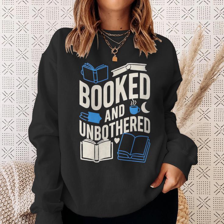 Women's Booktrovert Introvert Reader Library Card Coffee Books Sweatshirt Gifts for Her