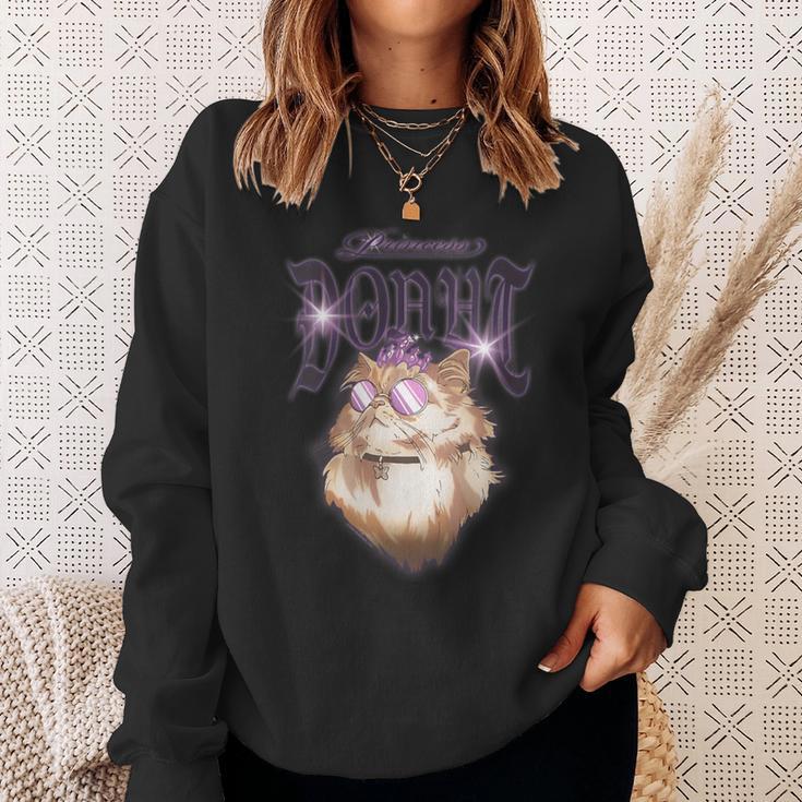 Women's Dungeon Crawler Carl Airbrushed Princess Donut Series Book Sweatshirt Gifts for Her Women's Dungeon Crawler Carl Airbrushed Princess Donut Series Book Sweatshirt Gifts for Her