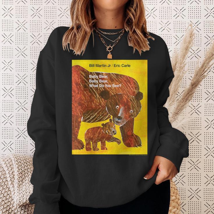Women's Eric Carle Baby Bear Baby Bear What Do You See Book Cover Sweatshirt Gifts for Her