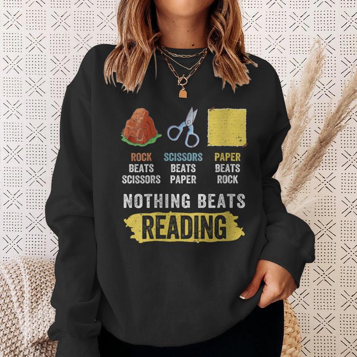 Women's Nothing Beats Reading Book Librarian Across America Kids Sweatshirt Gifts for Her Women's Nothing Beats Reading Book Librarian Across America Kids Sweatshirt Gifts for Her