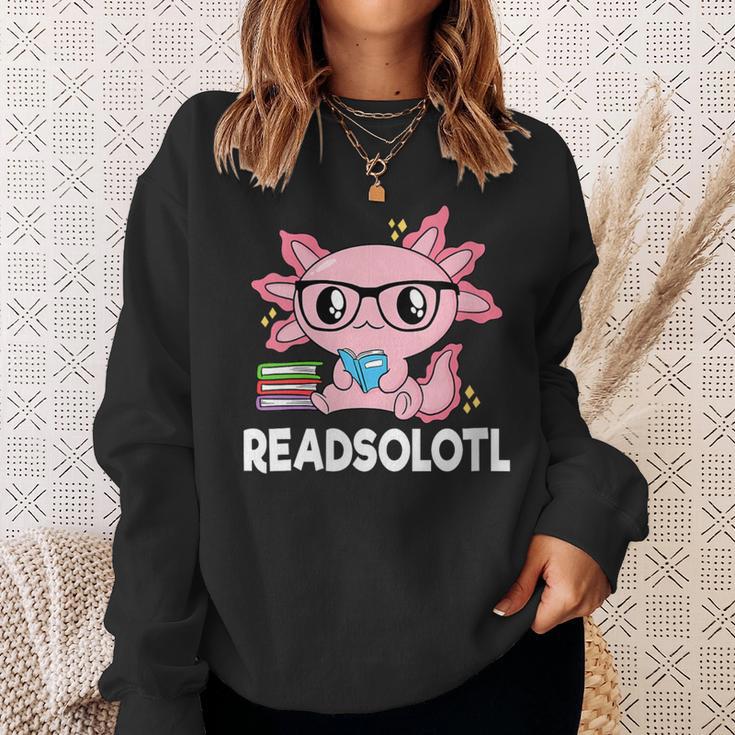 Women's Readsolotl Axolotl Book Lover Reading Women Girls Kids Sweatshirt Gifts for Her Women's Readsolotl Axolotl Book Lover Reading Women Girls Kids Sweatshirt Gifts for Her