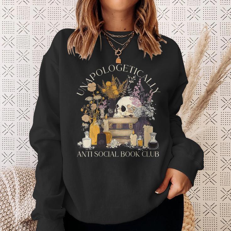 Women's Unapologetically Anti Social Book Club Sweatshirt Gifts for Her