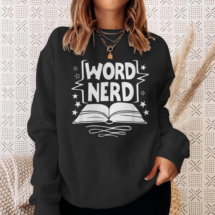 Word Nerd Reading Book Lover Bookworm Bookish Librarian Sweatshirt Gifts for Her