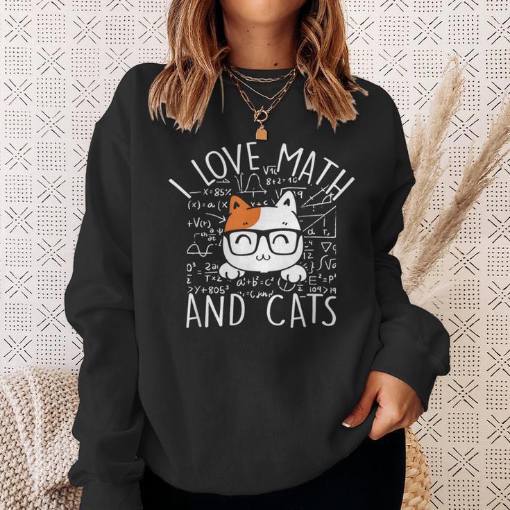 World Book Day Boys And Girls Cute Cat Math Number Sweatshirt Gifts for Her