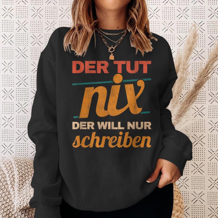Writer Book Author Saying Schreiber Bloggen Author Sweatshirt Gifts for Her