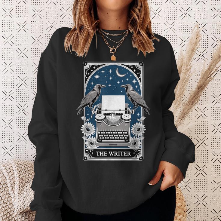 The Writer Typewriter Crow Writing Journalist Book Writer Sweatshirt Gifts for Her The Writer Typewriter Crow Writing Journalist Book Writer Sweatshirt Gifts for Her