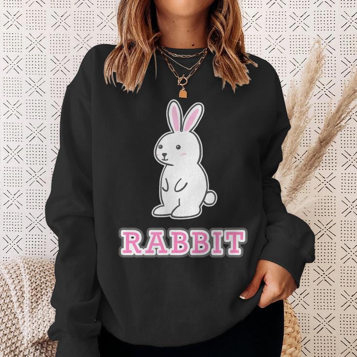うさぎ Rabbit『ハロー』兎【どうぶつフレンズ】グッズ ゆるくて かわいい イラスト スウェットシャツ 彼女への贈り物