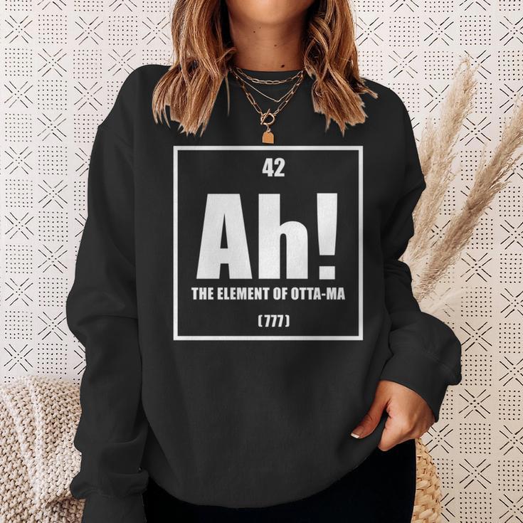 おったま Ah 元素デザイン おもしろ理系 サプライズ要素 42 ナンバー グラフィック 長袖tシャツ スウェットシャツ 彼女への贈り物