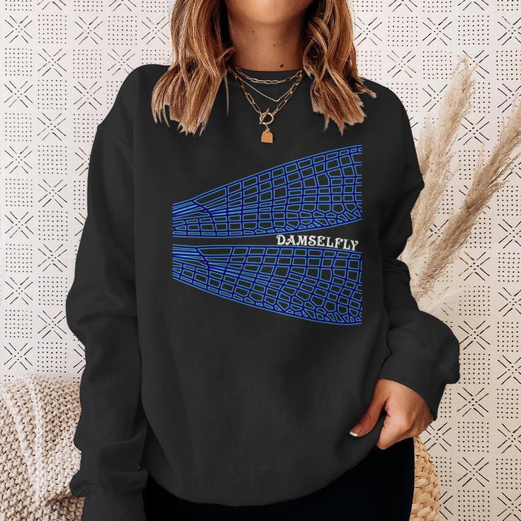 とんぼ トンボ イトトンボ 長袖tシャツ スウェットシャツ 彼女への贈り物